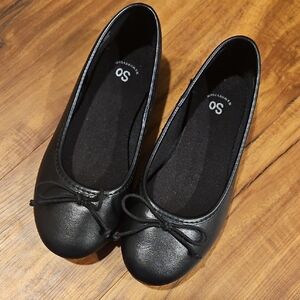 SO Black Kids Flats